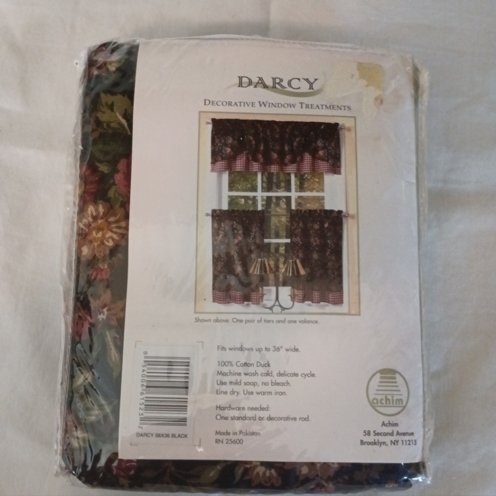 NIP 2 Cafe Curtains Only Set 56"×36"